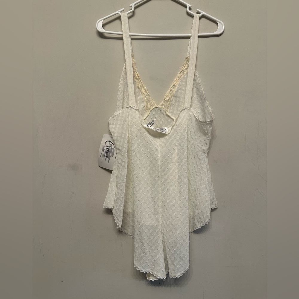 NWT Vintage 90’s/Y2K Era Cypress Cream Lace Women's Bodysuit Size Large - Picture 9 of 10